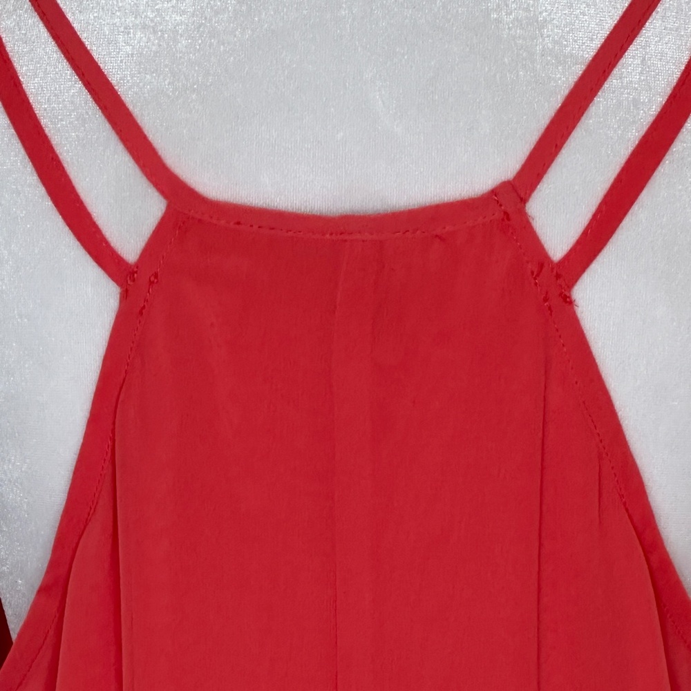 B. Smart Hi/Lo Chiffon Salmon-Colored Dress- Size 14 - Picture 11 of 15